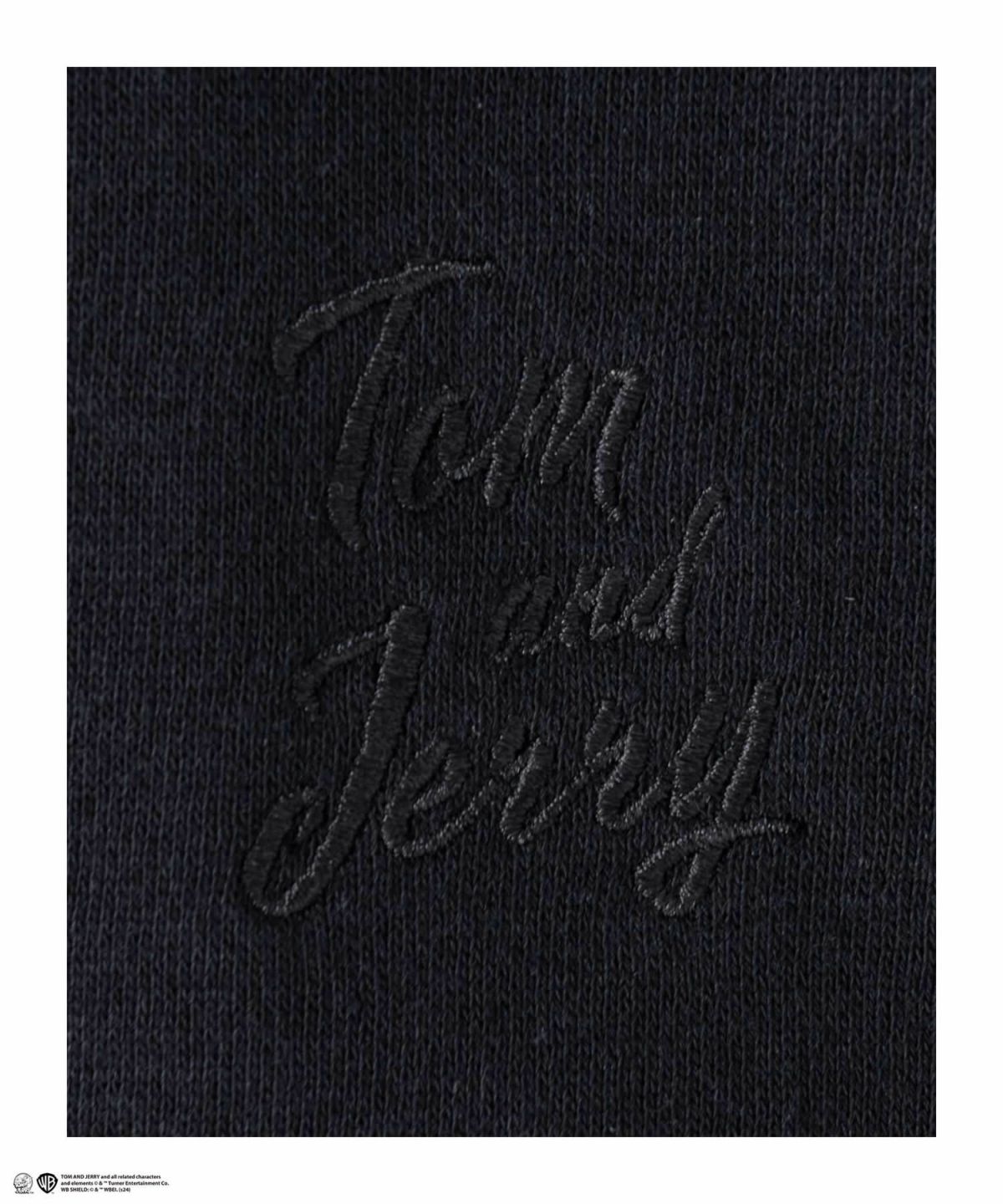 Tom and Jerry バック合皮アップリケトレーナー メンズ