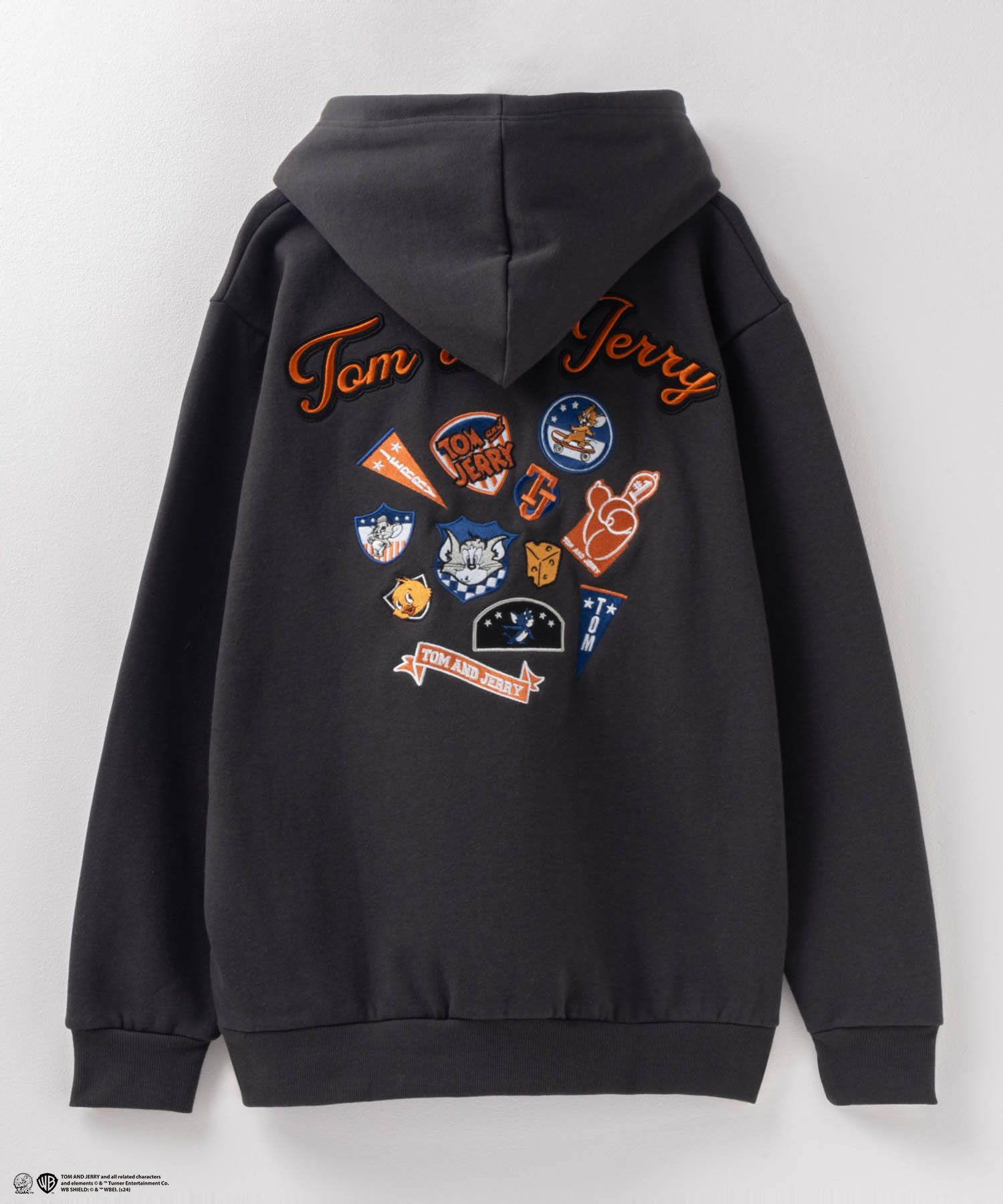 Tom and Jerry バックワッペン刺繍パーカー メンズ商品サムネイル-6