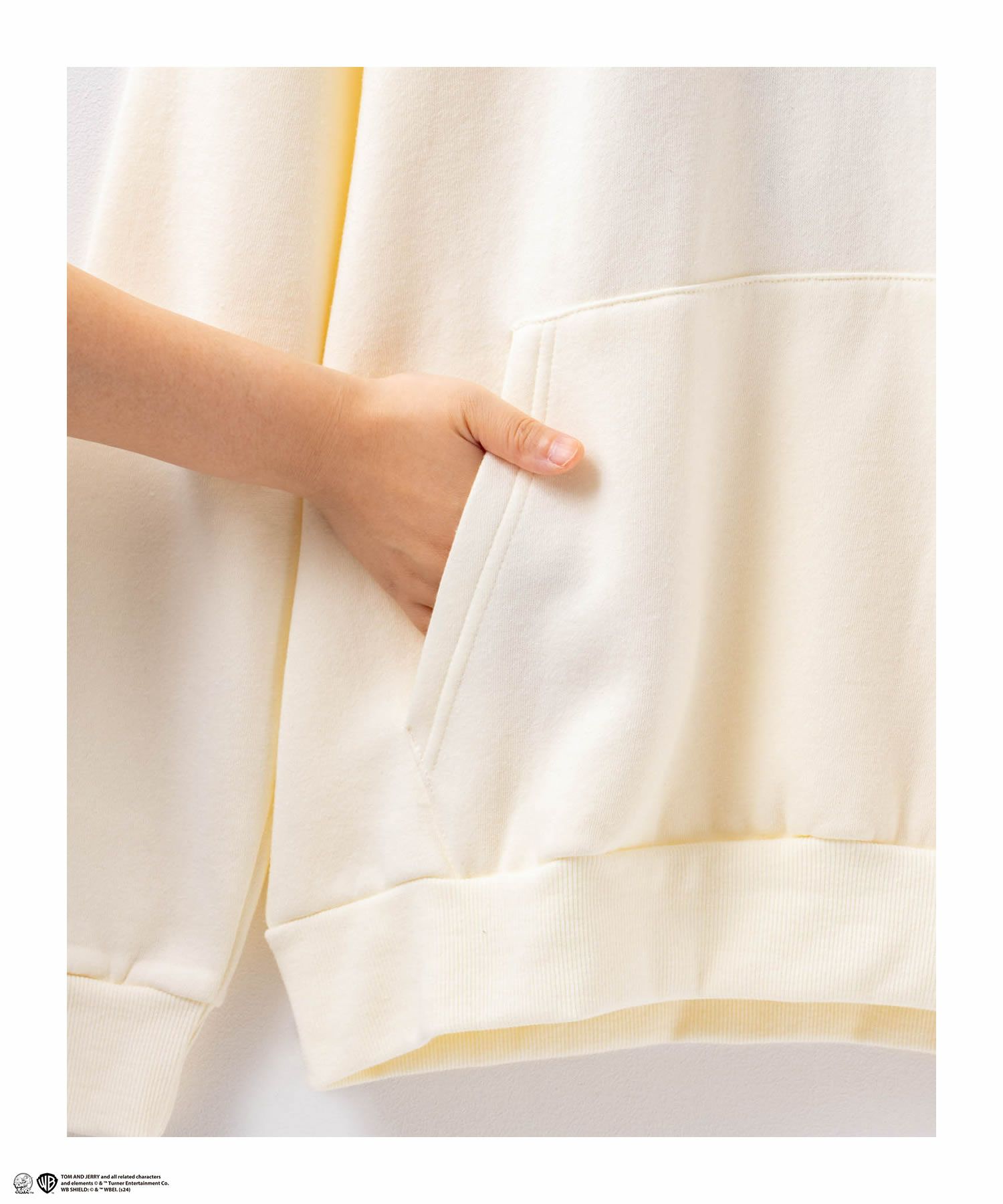 Tom and Jerry バックワッペン刺繍パーカー メンズ