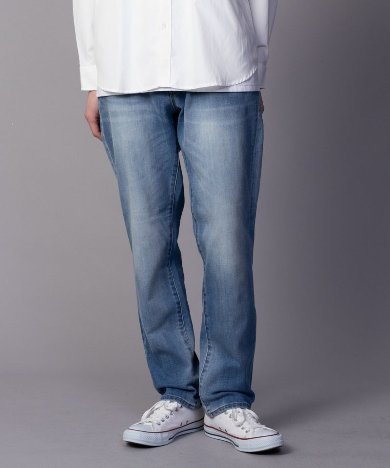 NAVY  毎日はきたくなるデニム「マイデニ」 テーパードパンツ メンズ商品画像-1