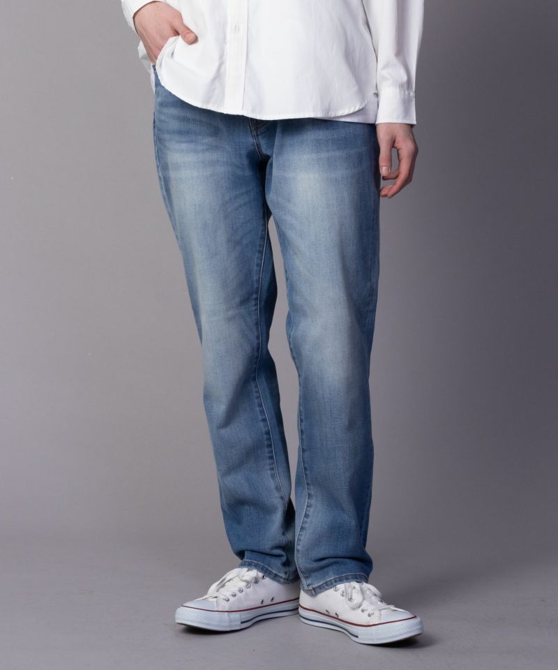 NAVY  毎日はきたくなるデニム「マイデニ」 テーパードパンツ メンズ商品画像-2
