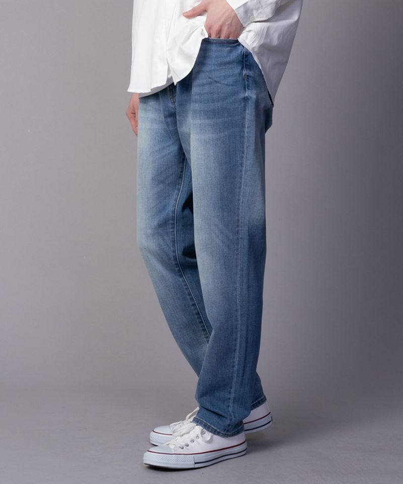 NAVY  毎日はきたくなるデニム「マイデニ」 テーパードパンツ メンズ商品画像-3