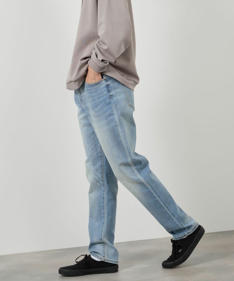 NAVY  毎日はきたくなるデニム「マイデニ」 テーパードパンツ メンズ商品画像-3