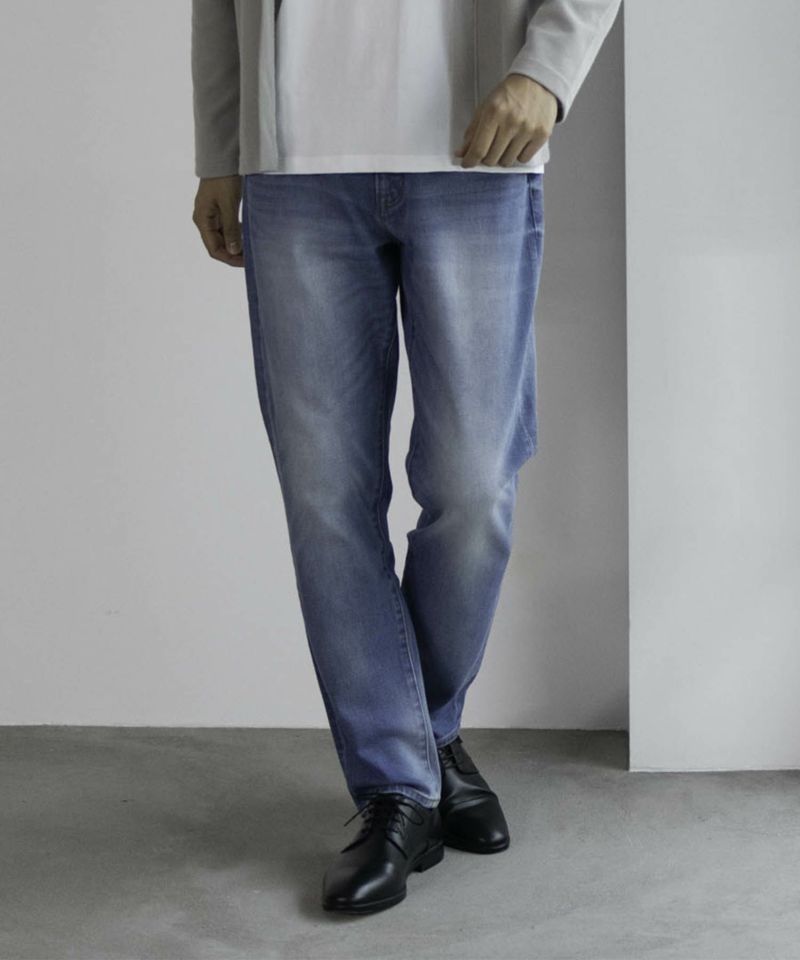 NAVY  毎日はきたくなるデニム「マイデニ」 テーパードパンツ メンズ商品画像-9