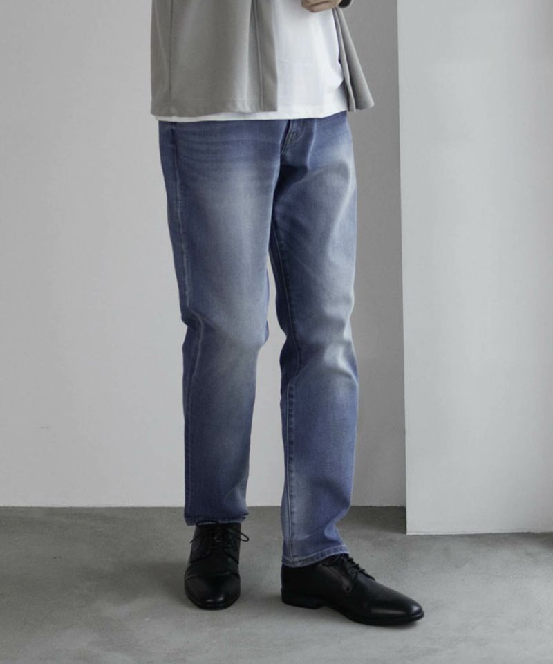 NAVY  毎日はきたくなるデニム「マイデニ」 テーパードパンツ メンズ商品画像-11