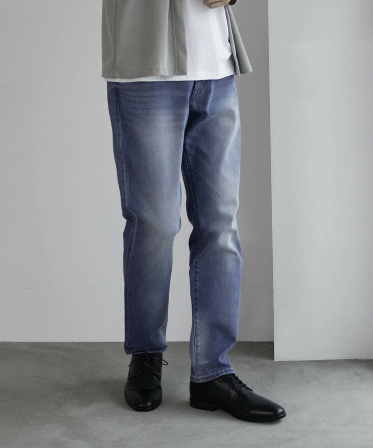 NAVY 毎日はきたくなるデニム「マイデニ」 テーパードパンツ メンズ