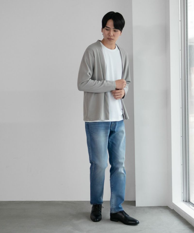 NAVY  毎日はきたくなるデニム「マイデニ」 テーパードパンツ メンズ商品画像-13