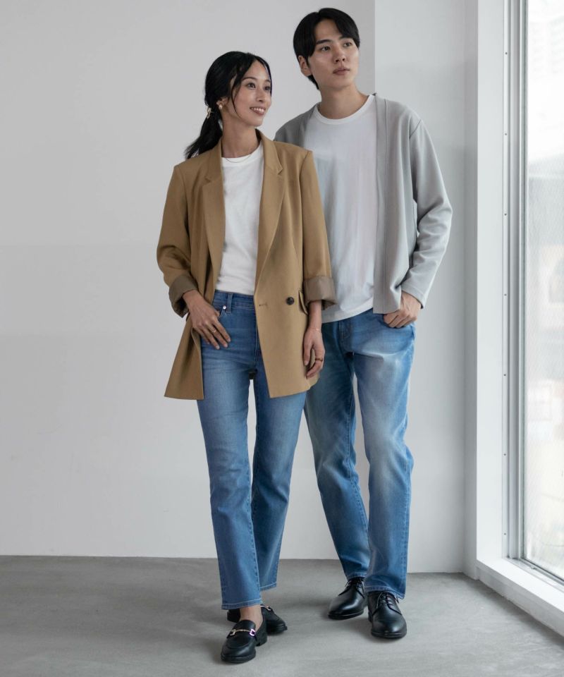 NAVY  毎日はきたくなるデニム「マイデニ」 テーパードパンツ メンズ商品画像-14