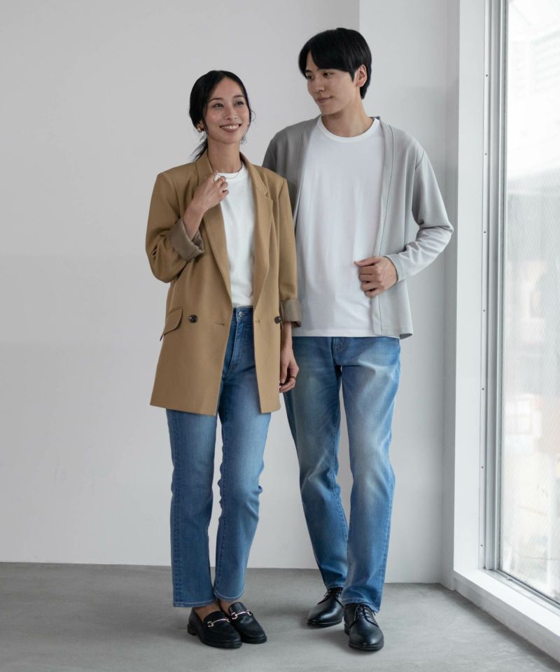 NAVY  毎日はきたくなるデニム「マイデニ」 テーパードパンツ メンズ商品画像-15