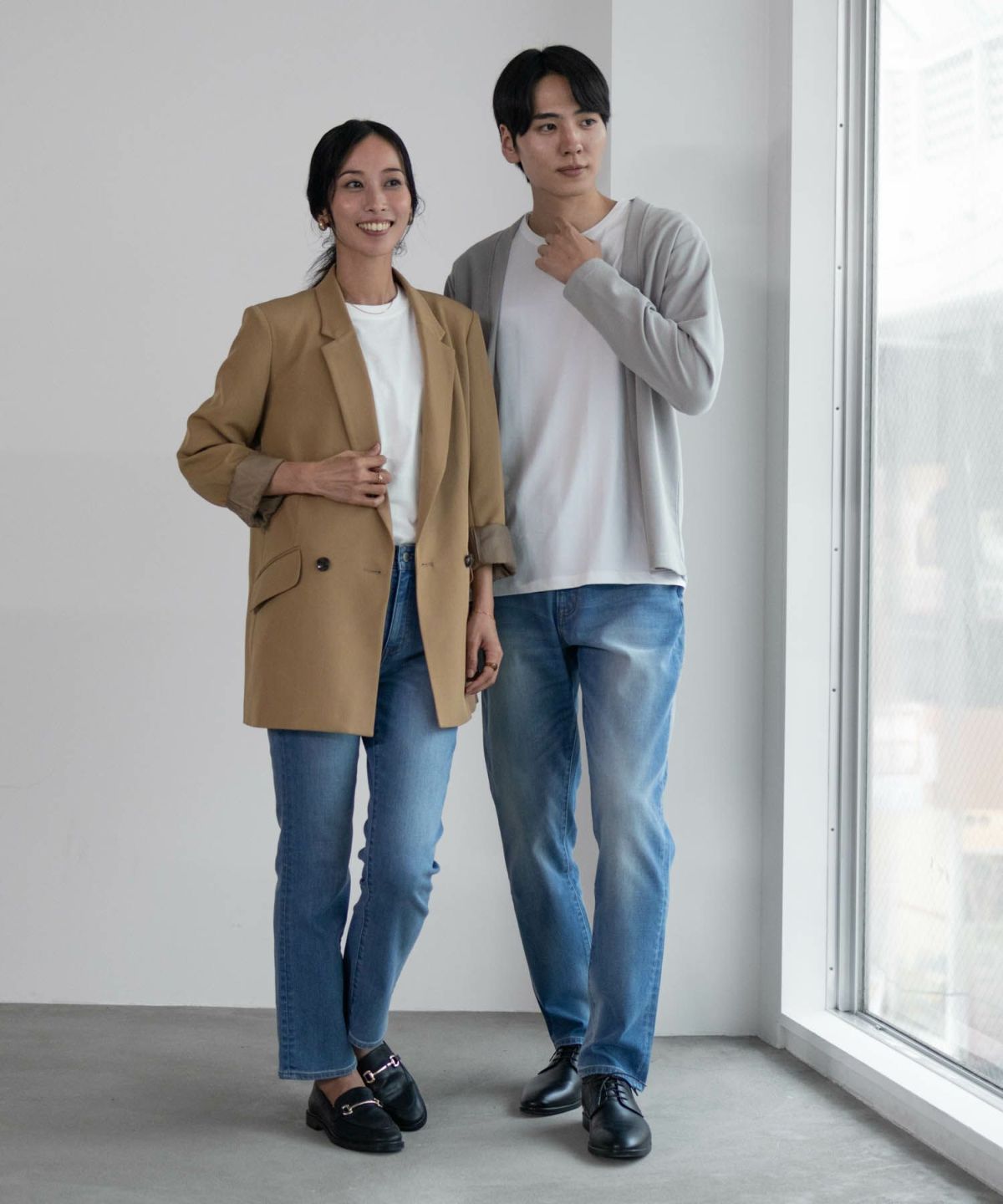 NAVY 毎日はきたくなるデニム「マイデニ」 テーパードパンツ メンズ