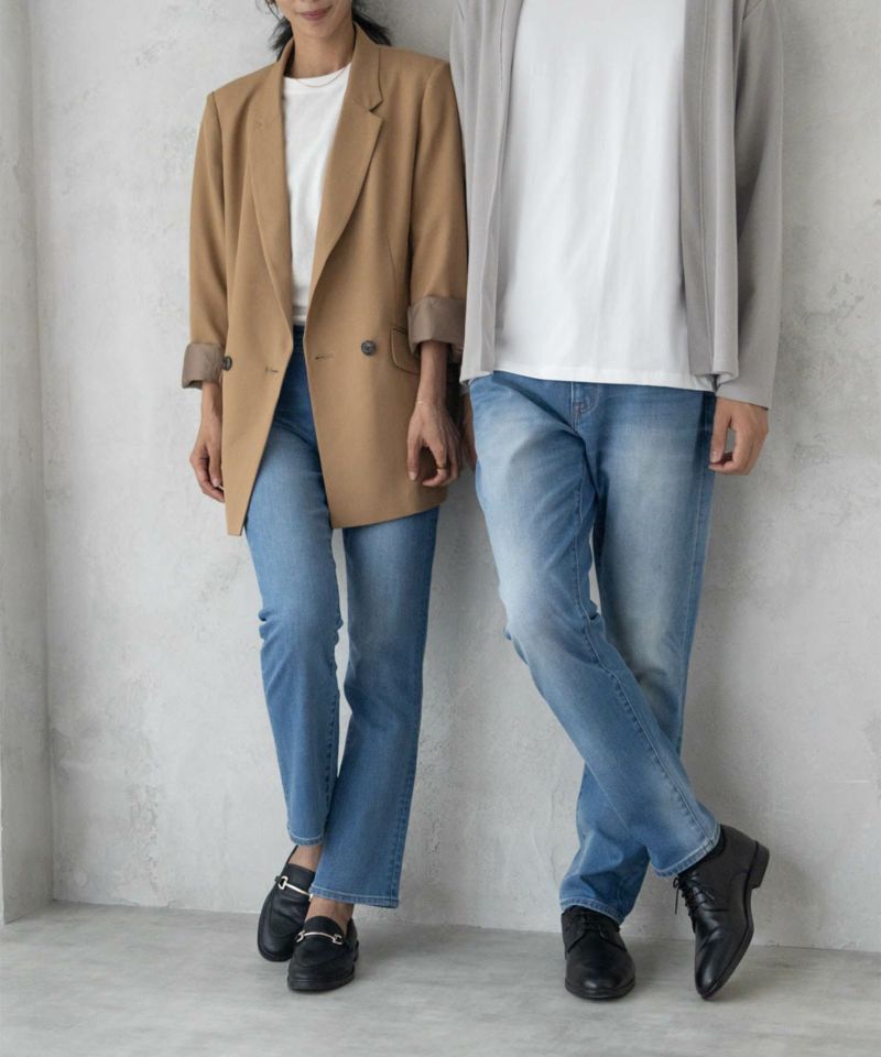 NAVY  毎日はきたくなるデニム「マイデニ」 テーパードパンツ メンズ商品画像-18