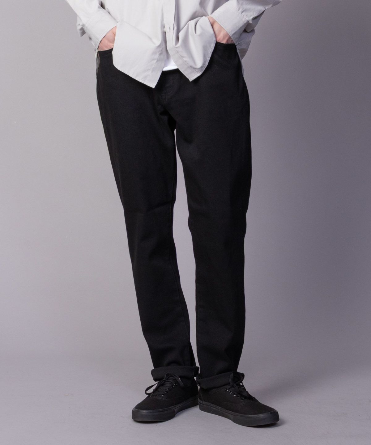 NAVY 毎日はきたくなるデニム「マイデニ」 テーパードパンツ メンズ