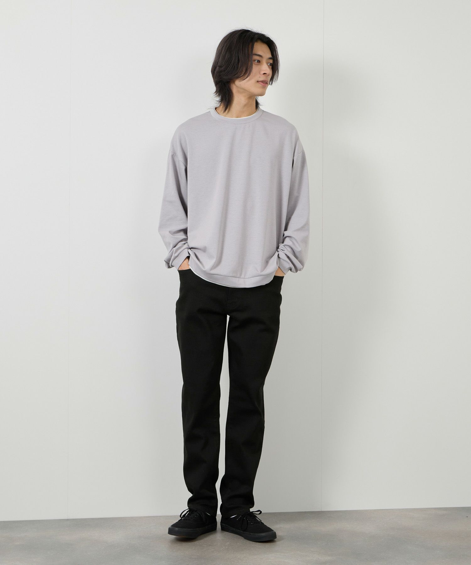 NAVY 毎日はきたくなるデニム「マイデニ」 テーパードパンツ メンズ