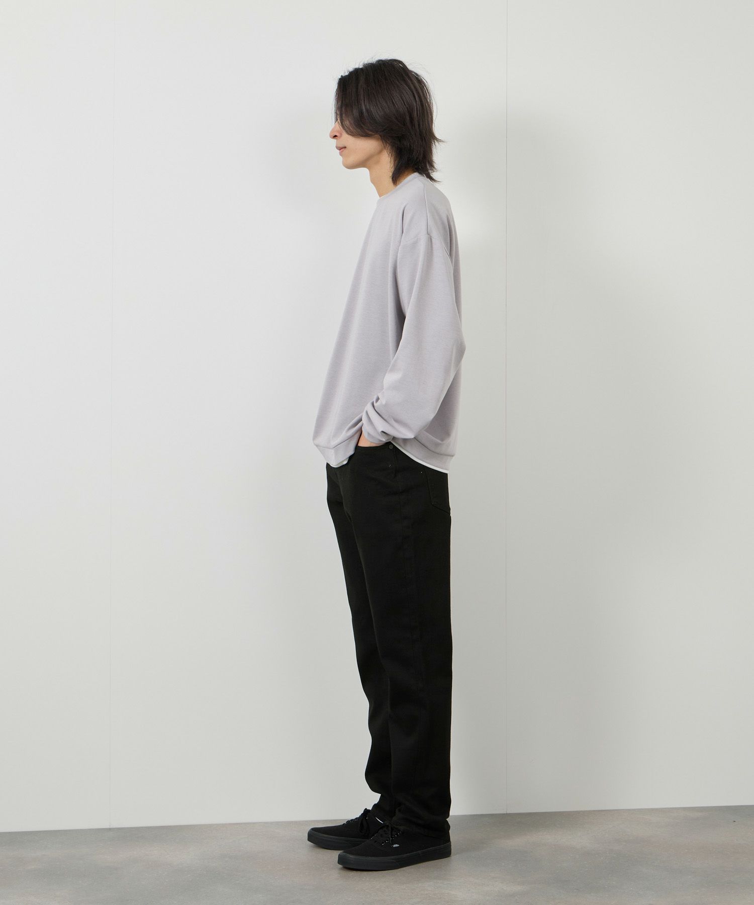 NAVY 毎日はきたくなるデニム「マイデニ」 テーパードパンツ メンズ