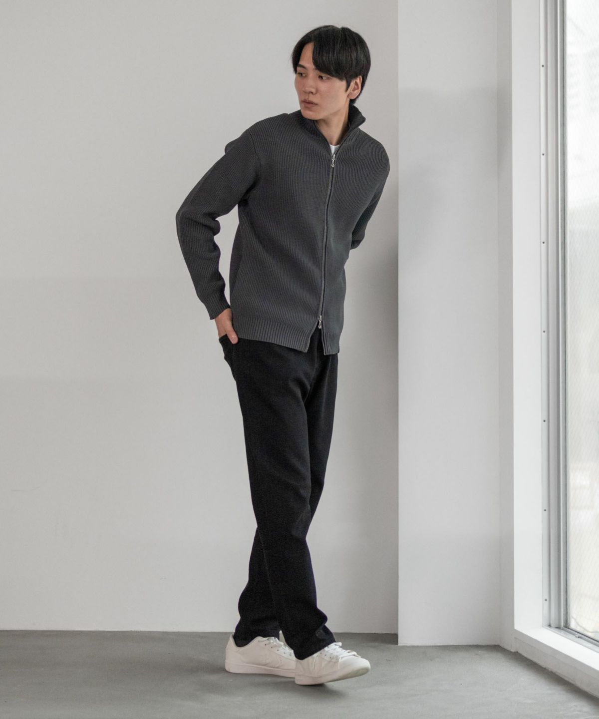 NAVY 毎日はきたくなるデニム「マイデニ」 テーパードパンツ メンズ