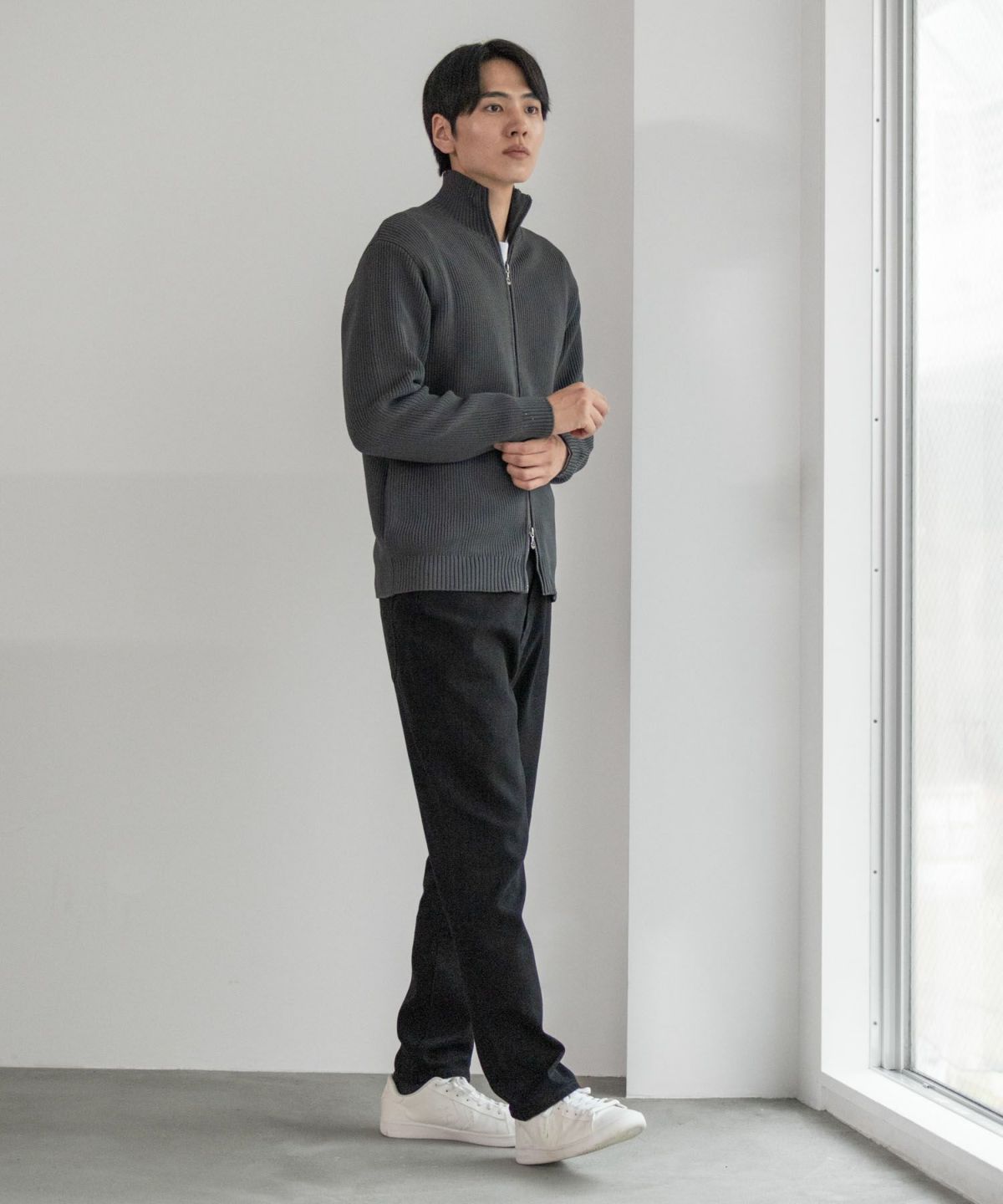 NAVY 毎日はきたくなるデニム「マイデニ」 テーパードパンツ メンズ