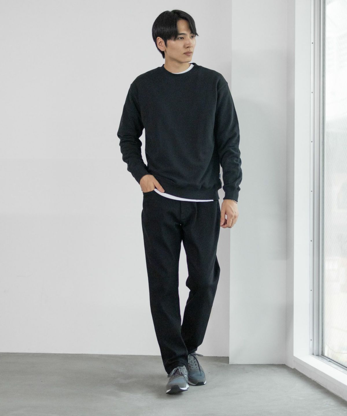 NAVY 毎日はきたくなるデニム「マイデニ」 テーパードパンツ メンズ