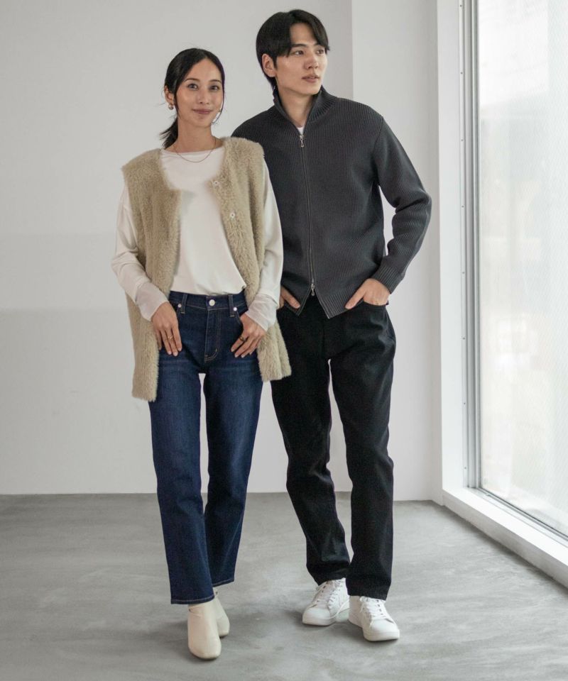 NAVY  毎日はきたくなるデニム「マイデニ」 テーパードパンツ メンズ商品画像-24