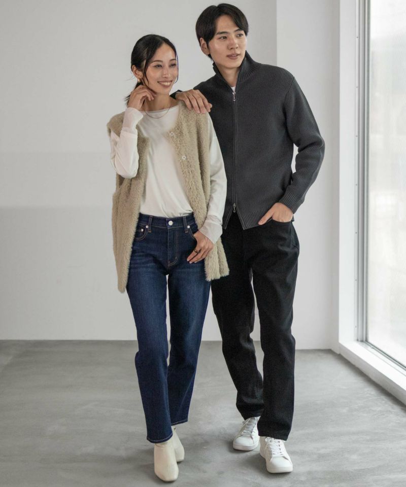 NAVY  毎日はきたくなるデニム「マイデニ」 テーパードパンツ メンズ商品画像-26