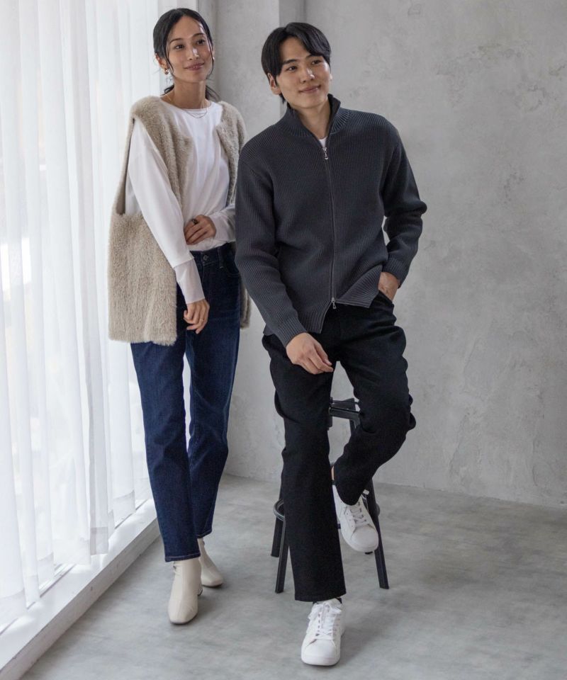 NAVY  毎日はきたくなるデニム「マイデニ」 テーパードパンツ メンズ商品画像-27