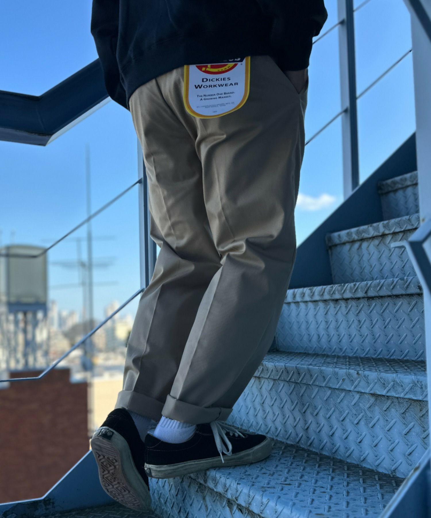 別注】 Dickies ツイルストレッチチノパンツ メンズ