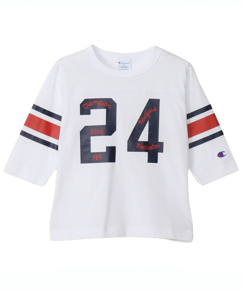 Champion  袖ライン7分袖Tシャツ キッズ ネコポス 対応商品商品画像-1