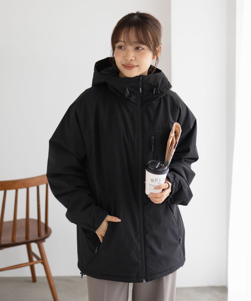 NAVY  シャットアウター SOLOTEX(R)使用 裏シャギーフードジャケット メンズ商品画像-6