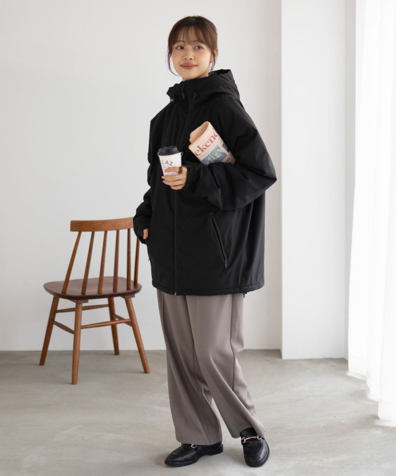 NAVY シャットアウター SOLOTEX(R)使用 裏シャギーフードジャケット メンズ商品画像-9