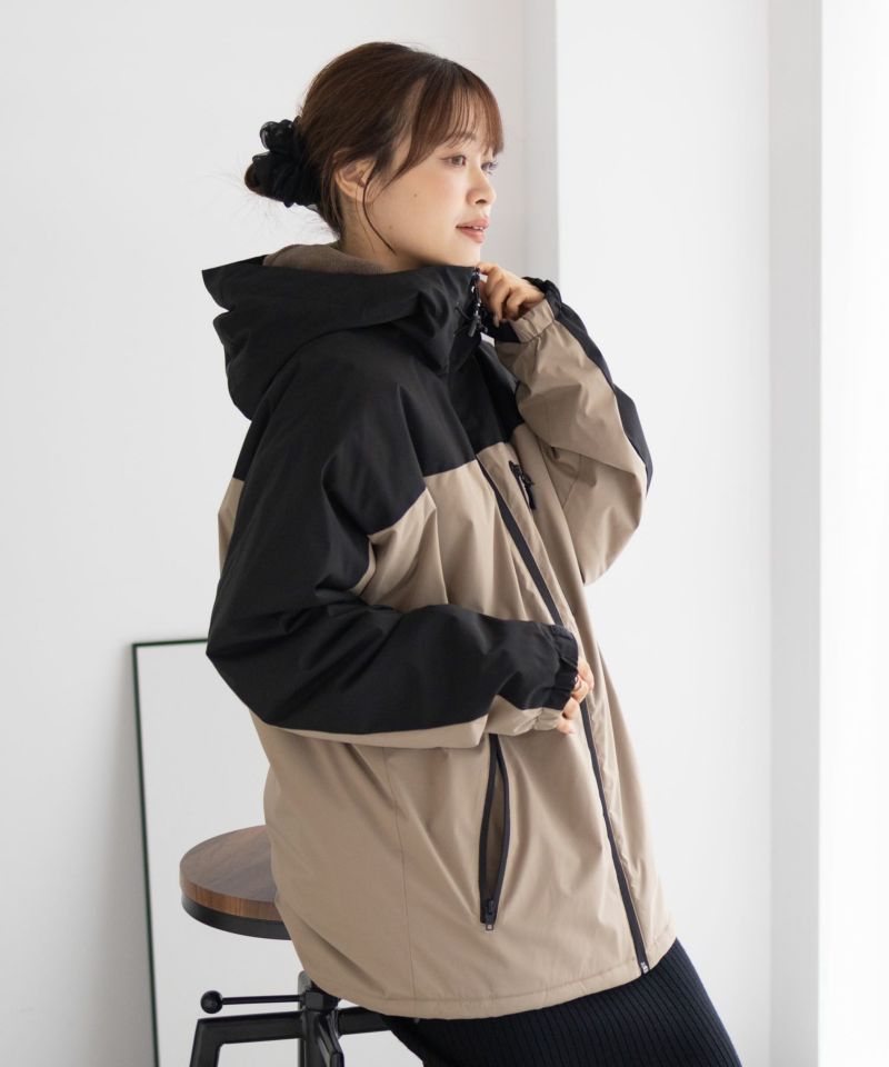 NAVY  シャットアウター SOLOTEX(R)使用 裏シャギーフードジャケット メンズ商品画像-12