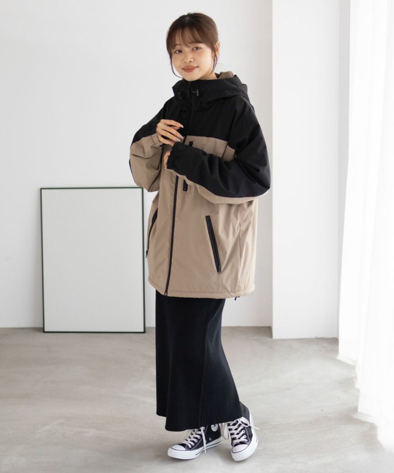 NAVY シャットアウター SOLOTEX(R)使用 裏シャギーフードジャケット メンズ商品画像-14