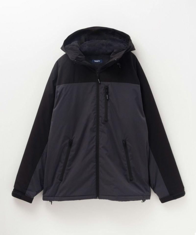 NAVY シャットアウター SOLOTEX(R)使用 裏シャギーフードジャケット メンズ商品画像-23