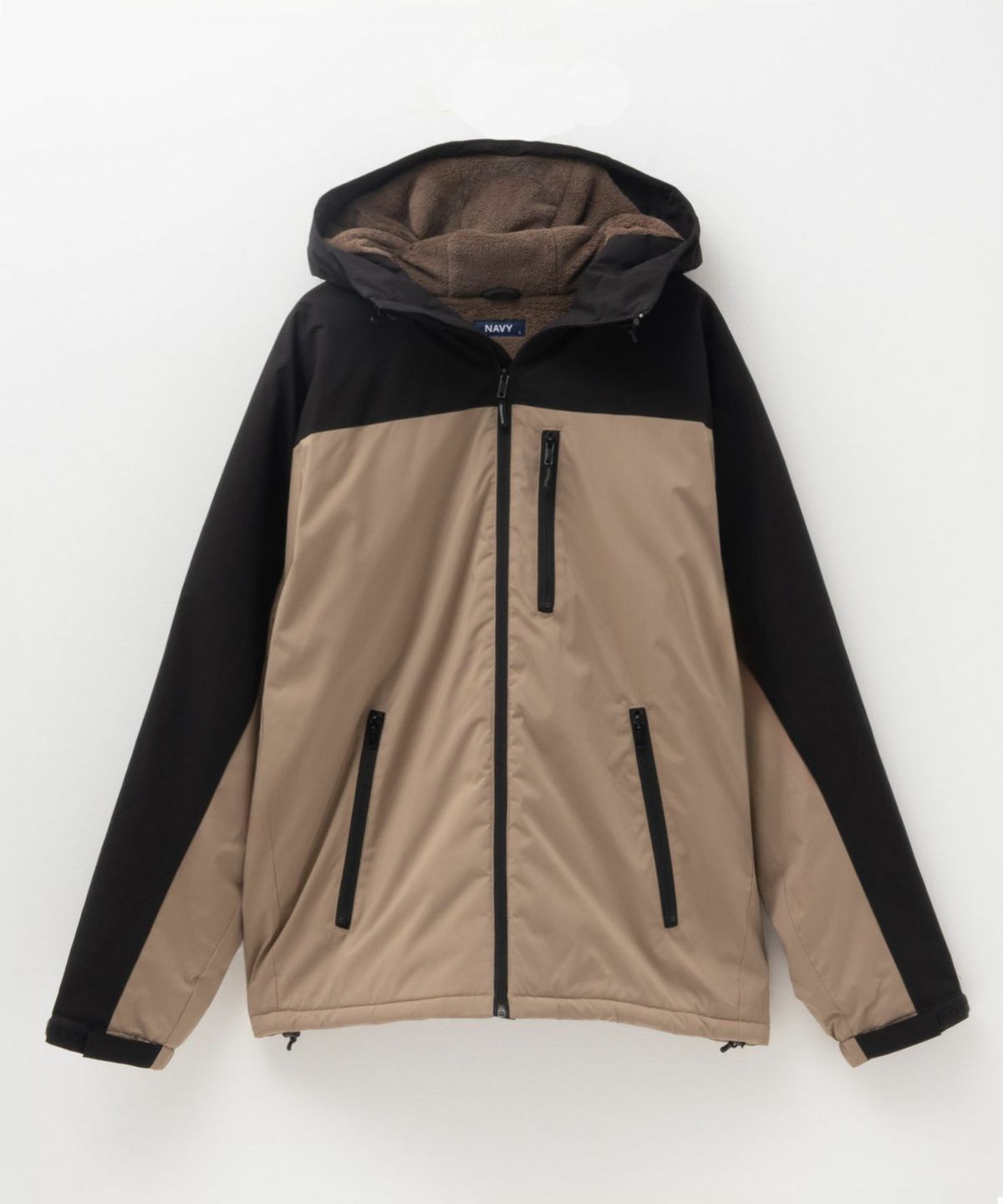 NAVY シャットアウター SOLOTEX(R)使用 裏シャギーフードジャケット メンズ