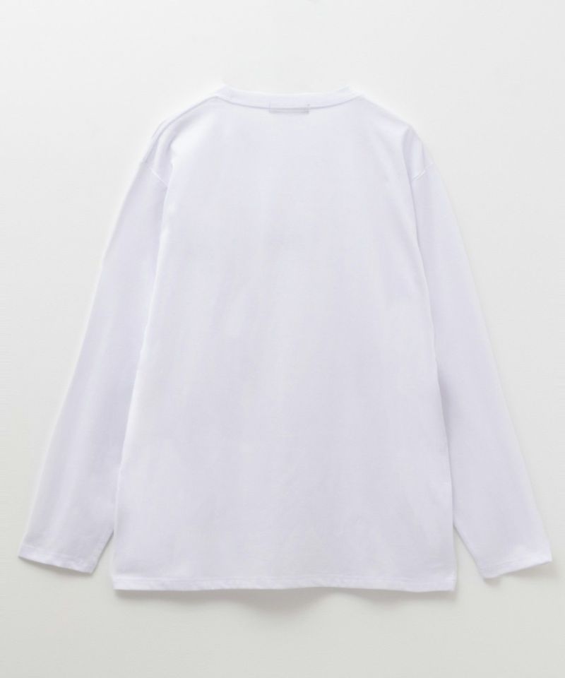 T-GRAPHICS  ワンポイント刺繍長袖Tシャツ メンズ商品画像-6