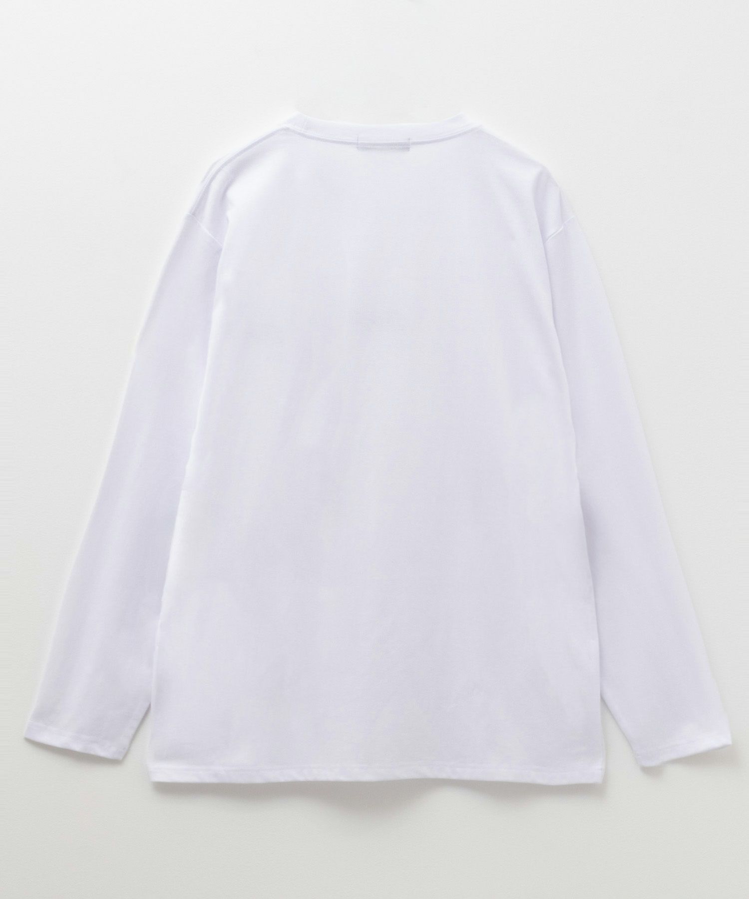 T-GRAPHICS ワンポイント刺繍長袖Tシャツ メンズ