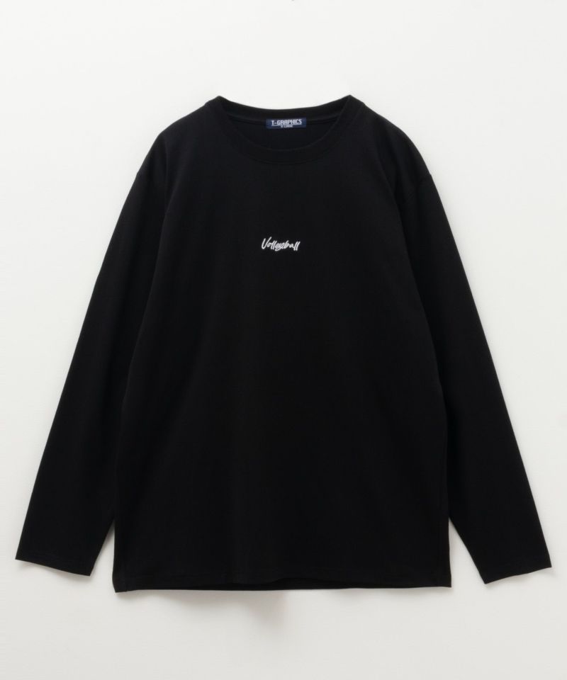 T-GRAPHICS  ワンポイント刺繍長袖Tシャツ メンズ商品画像-7