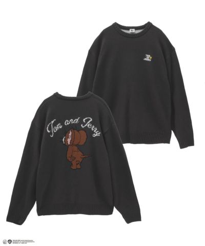 Tom and Jerry ダブルジャガードニット メンズ