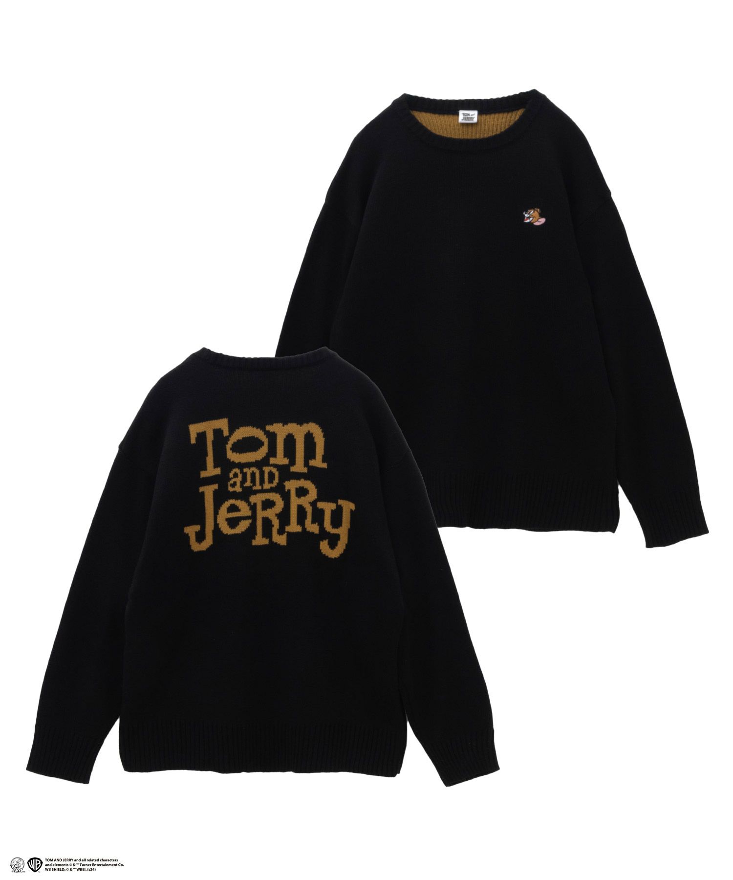 Tom and Jerry ダブルジャガードニット メンズ