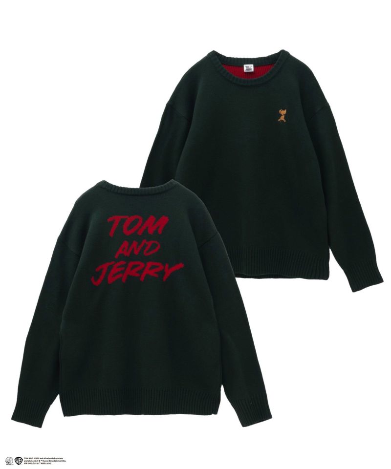 Tom and Jerry ダブルジャガードニット メンズ