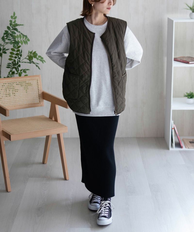 Howdy Marie  ボアタフタリバーシブルベスト レディース商品画像-14