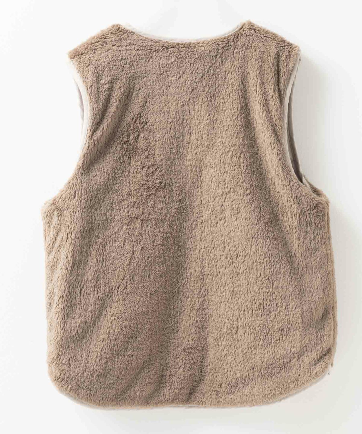 Howdy Marie ボアタフタリバーシブルベスト レディース