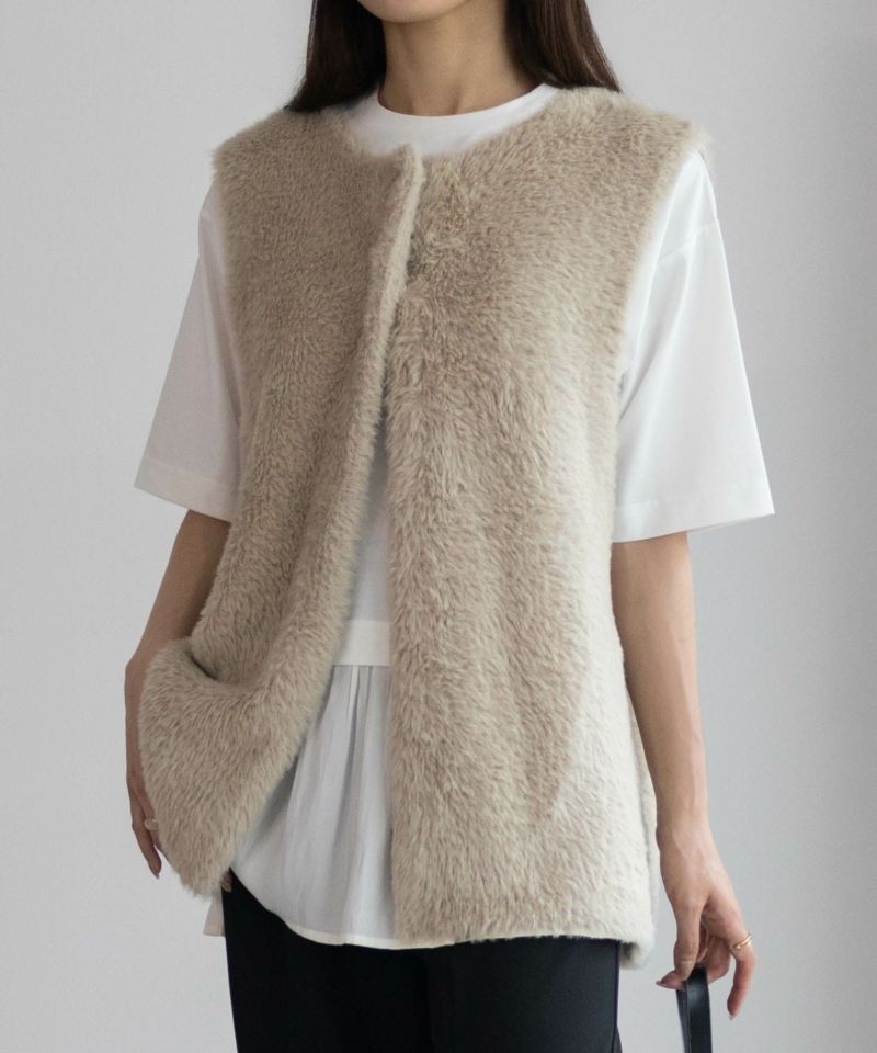 [期間限定価格]HusHusH  ファーロングベスト レディース商品画像-2