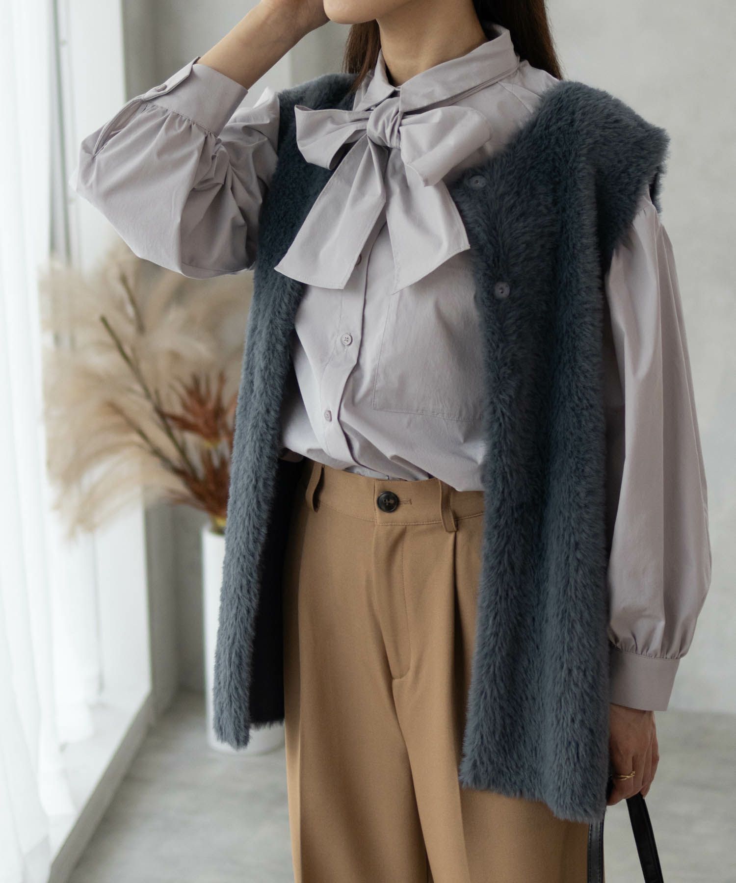 [期間限定価格]HusHusH  ファーロングベスト レディース商品画像-5