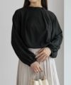 HusHusH ヴィンテージサテンプルオーバーブラウス レディース