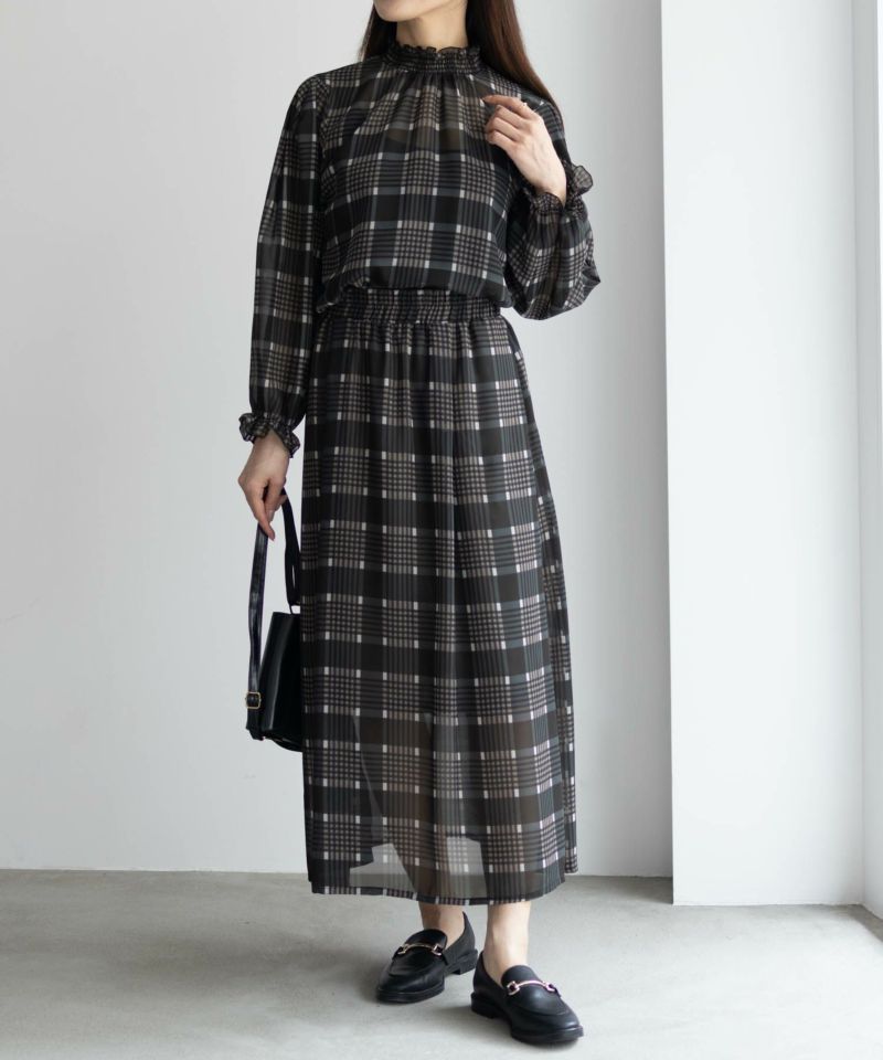 HusHusH  チェックプリントブラウス レディース商品画像-3