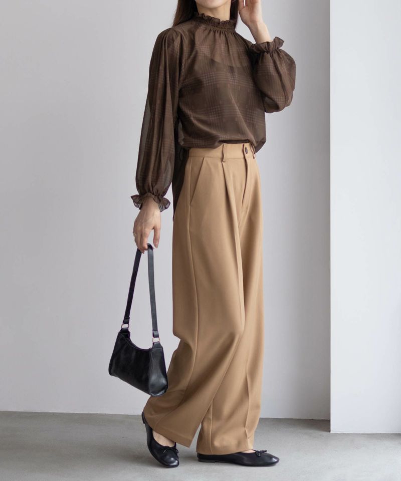 HusHusH  チェックプリントブラウス レディース商品画像-4