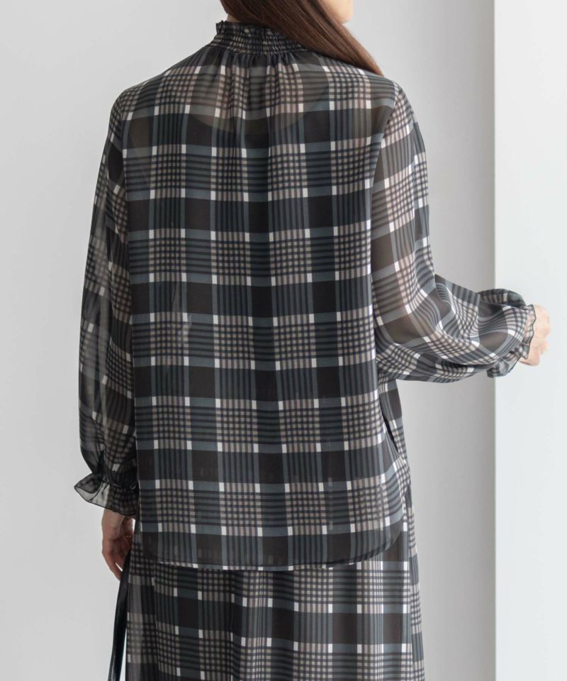 HusHusH チェックプリントブラウス レディース商品画像-6