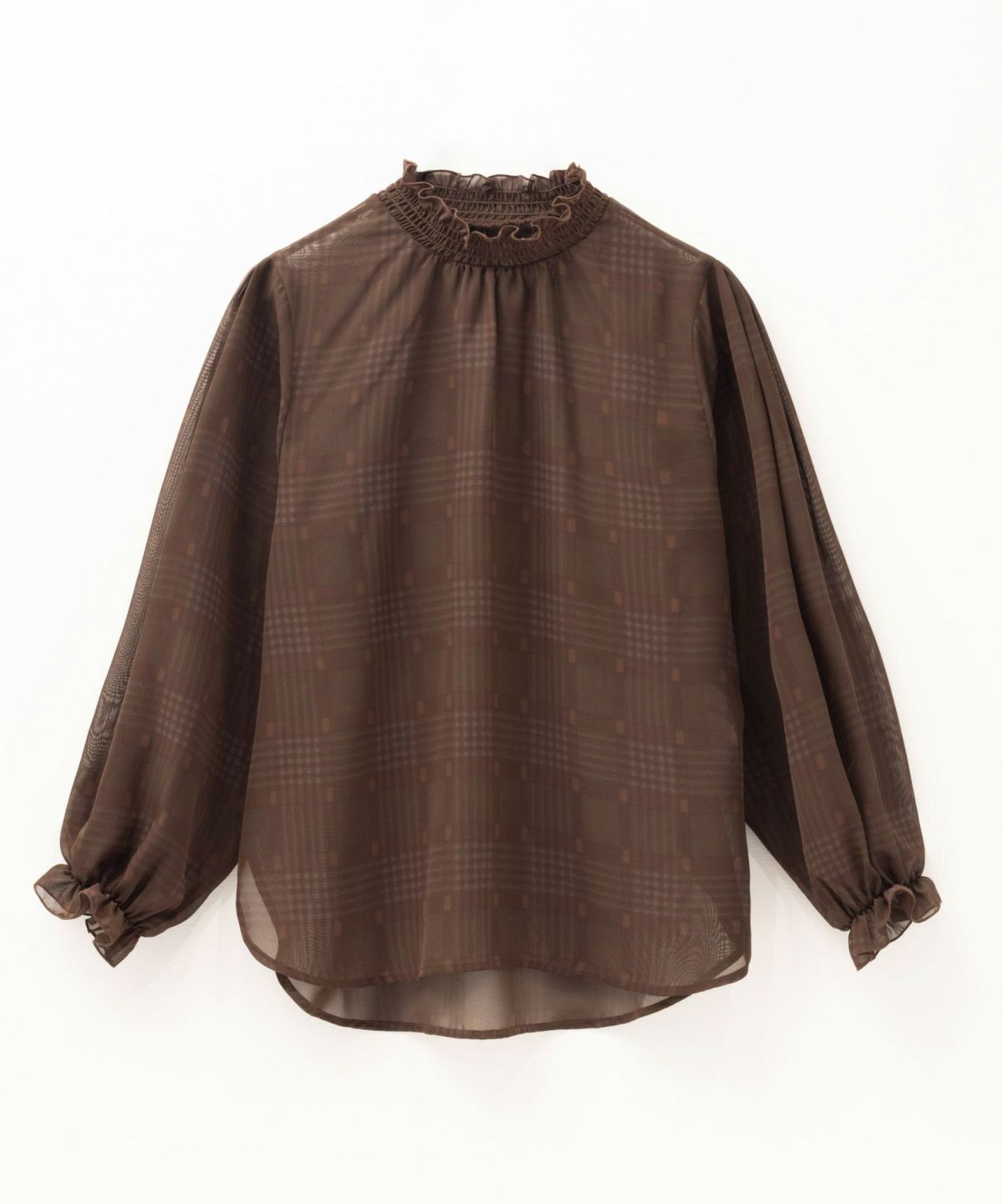 HusHusH チェックプリントブラウス レディース