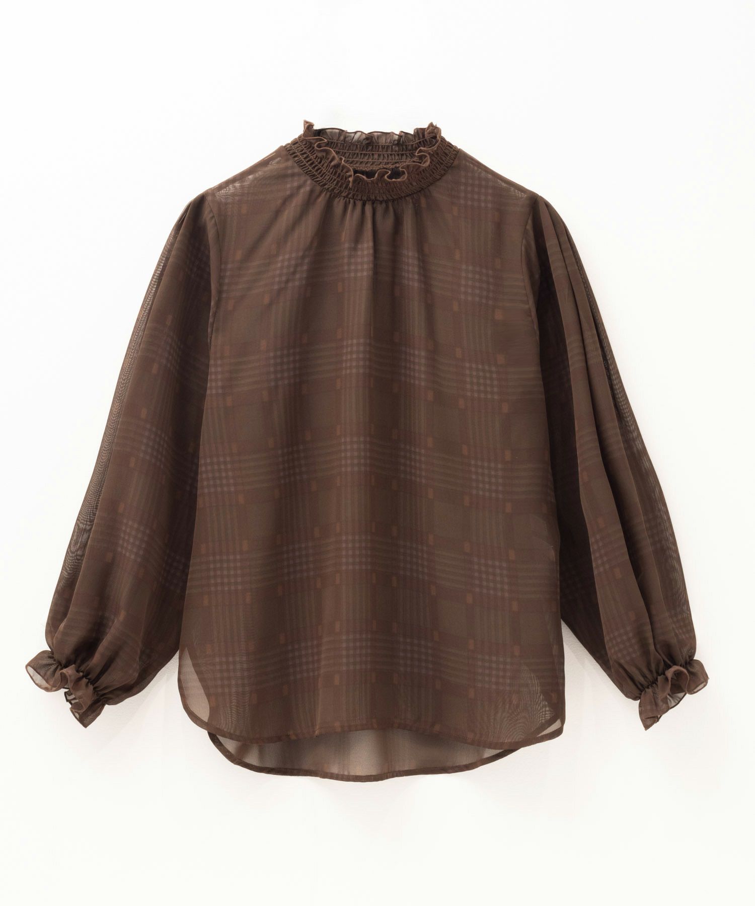 HusHusH チェックプリントブラウス レディース