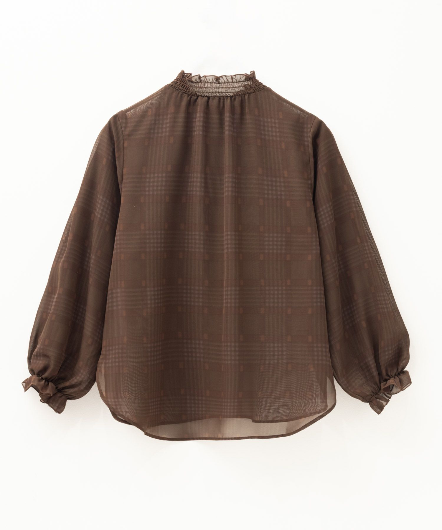 HusHusH チェックプリントブラウス レディース