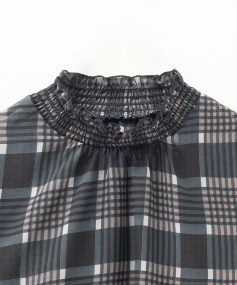 HusHusH チェックプリントブラウス レディース商品画像-18